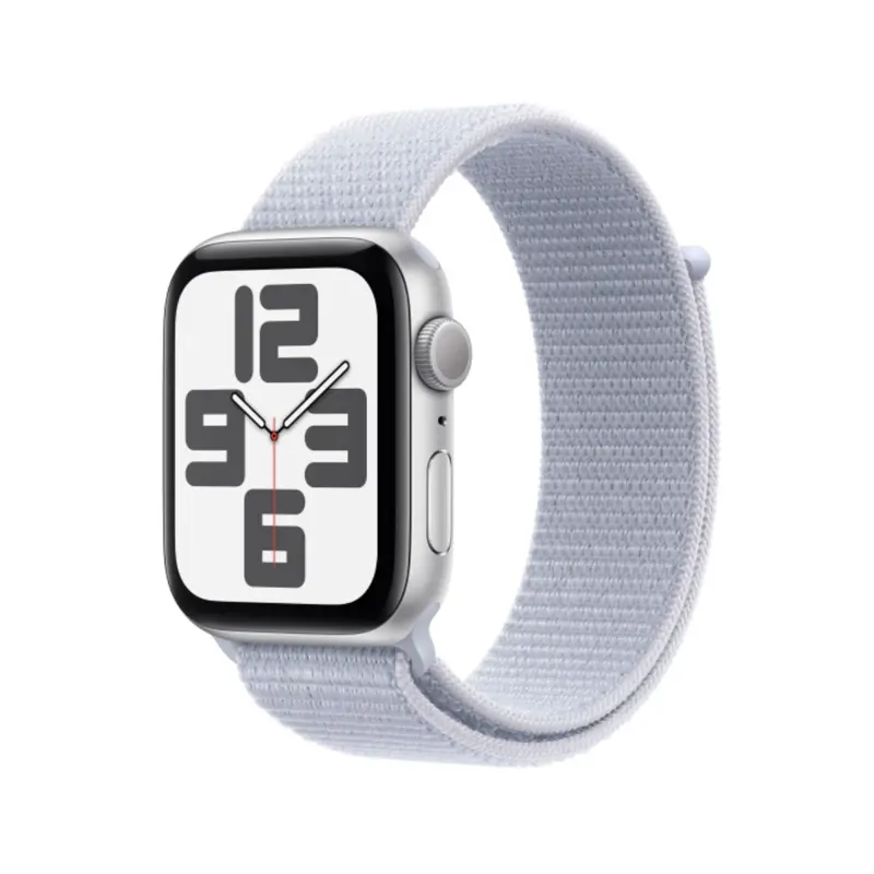 apple-watch-se-2024-44mm-gps-aluminio-prateado-c-loop-desportivo-nuvem-azul-sumtek