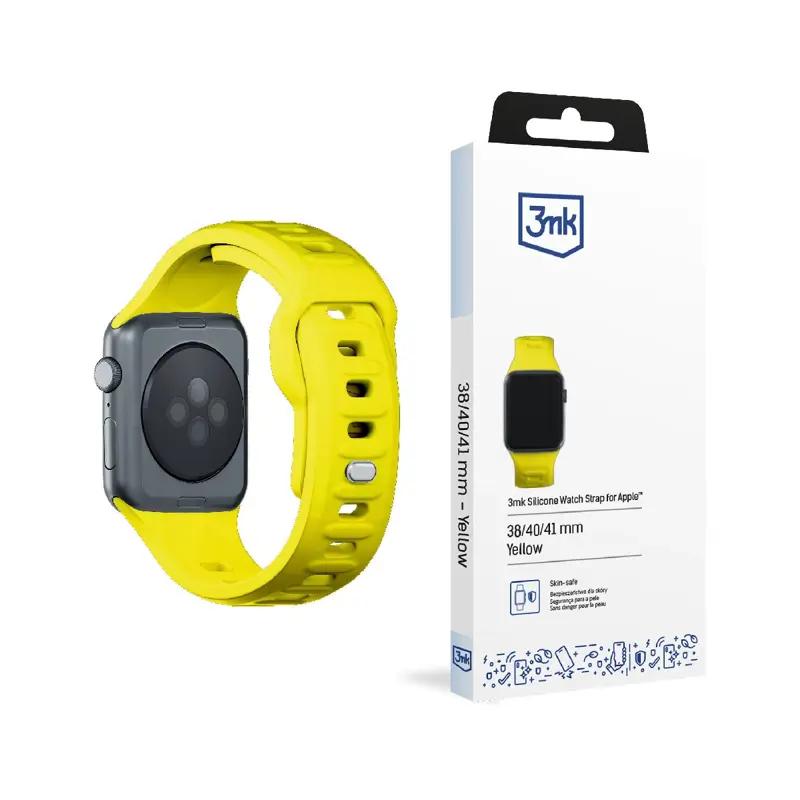 bracelete-silicone-3mk-apple-watch-42444549mm-amarelo-sumtek