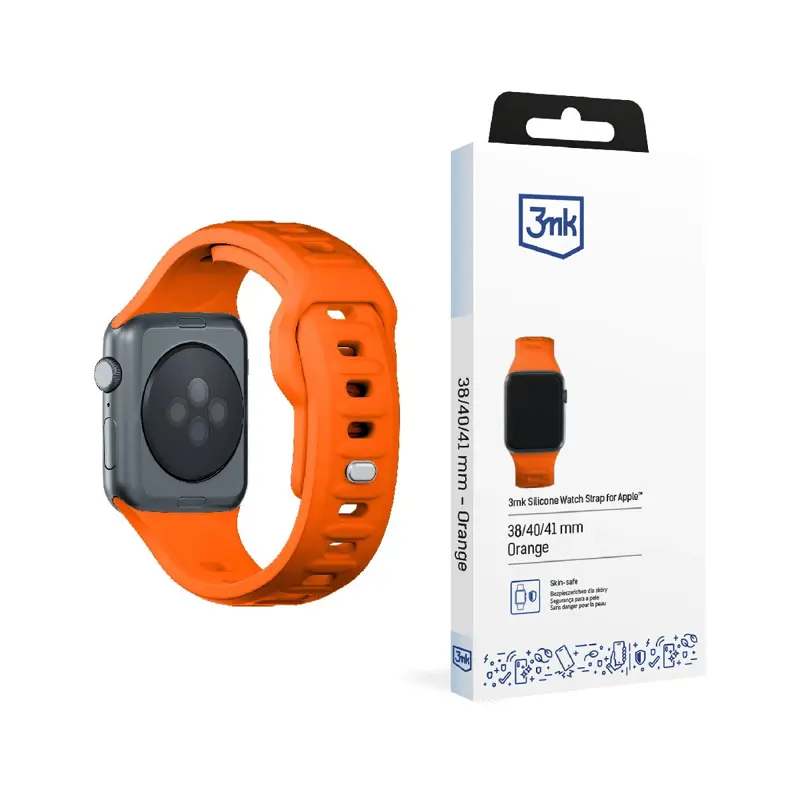 bracelete-silicone-3mk-apple-watch-42444549mm-laranja-sumtek bracelete-silicone-3mk-apple-watch-42444549mm-laranja-sumtek