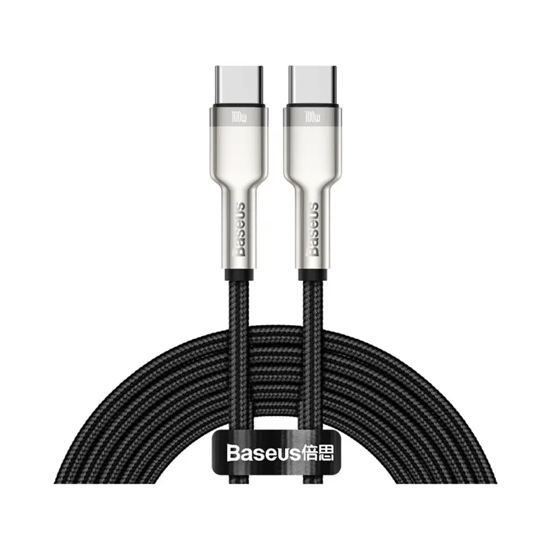 cabo-dados-baseus-cafule-usb-c-para-usb-c-2m-5a-100w-preto-sumtek