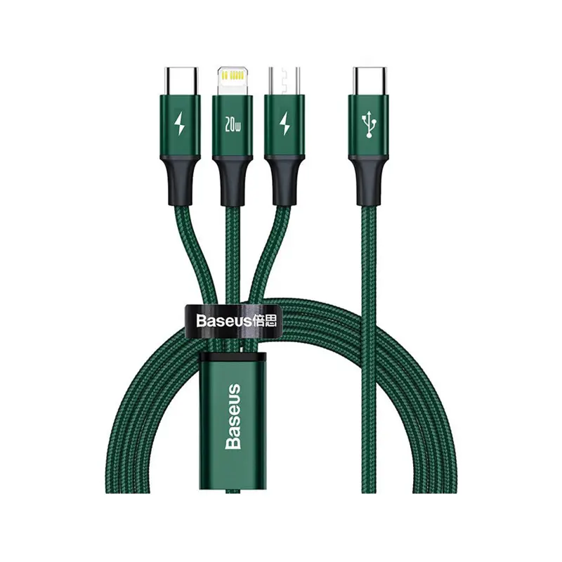 cabo-dados-baseus-rapid-series-usb-c-3in1-micro-usb-usb-c-lightning-15m-verde-sumtek