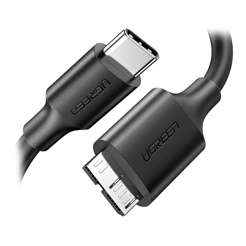 cabo-ugreen-us312-usb-micro-b-30-para-usb-tipo-c-1m-preto-sumtek