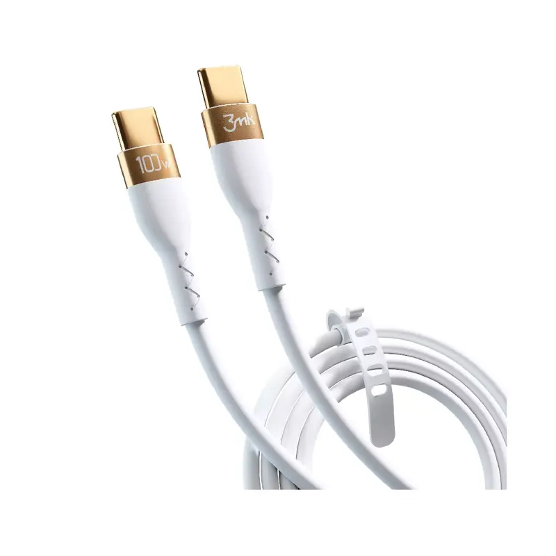 cabo-usb-c-3mk-hyper-silicone-2m-100w-branco-sumtek