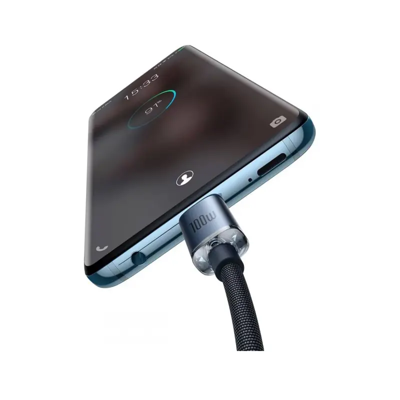 cabo-usb-c-baseus-crystal-shine-pd-100w-12m-preto-sumtek