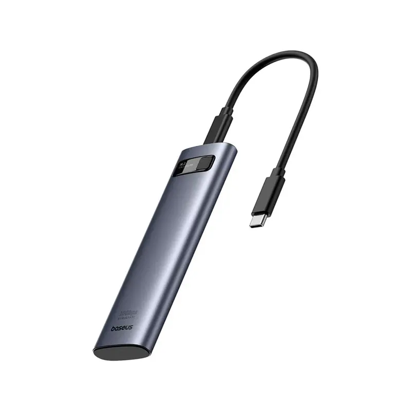 caixa-externa-baseus-m2-nvme-flyjoy-cinzento-sumtek