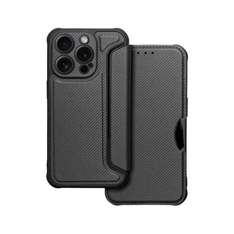 capa-flip-cover-razor-iphone-15-pro-preta-sumtek