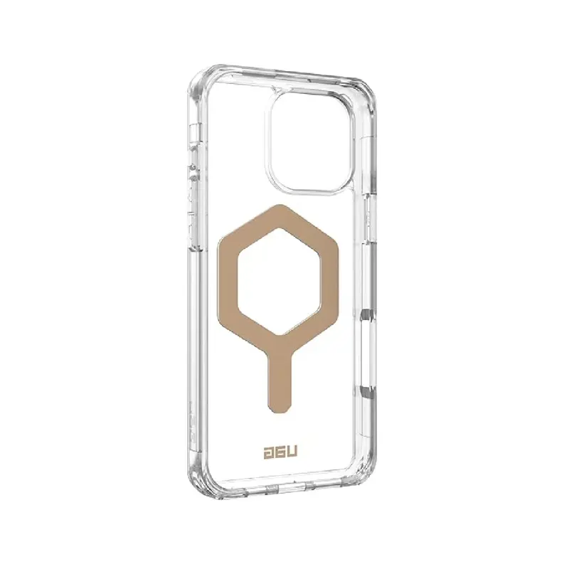 capa-urban-armor-plyo-iphone-16-pro-max-magsafe-transparentedourado-sumtek