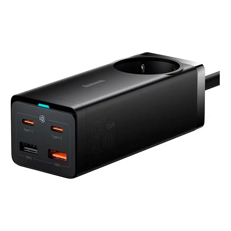 carregador-baseus-gan3-pro-fast-charger-2xusb-c-2xusb-ac-65w-preto-sumtek