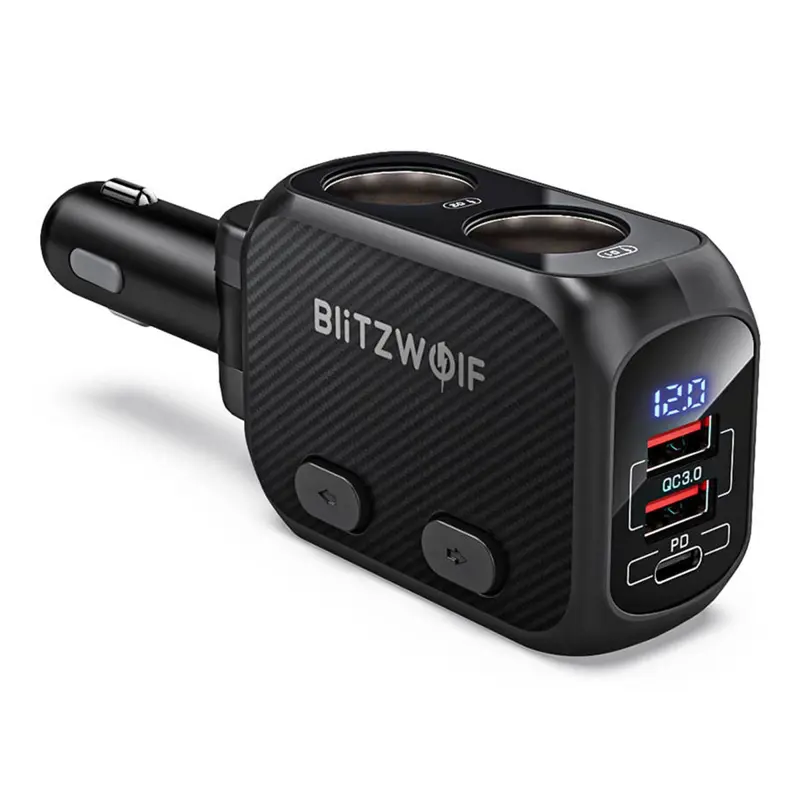 carregador-isqueiro-blitzwolf-bw-cla1-2x-usb-usb-c-2x-soket-isqueiro-preto-sumtek
