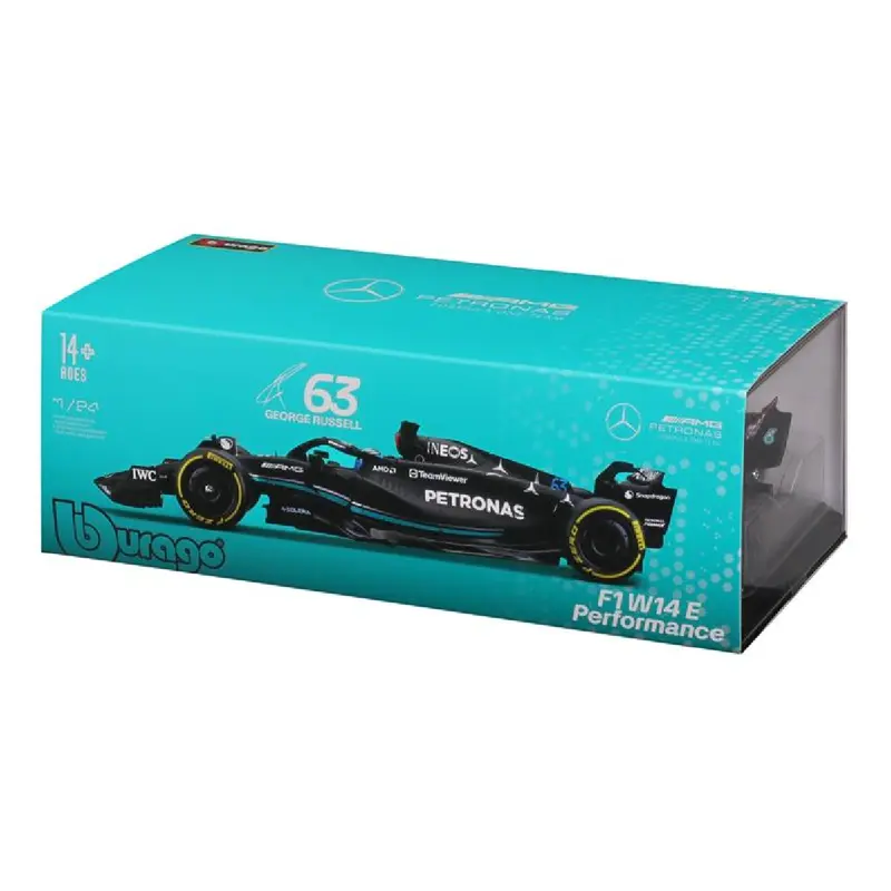 carro-miniatura-bburago-f1-mercedes-amg-w14-george-russell-63-124-sumtek