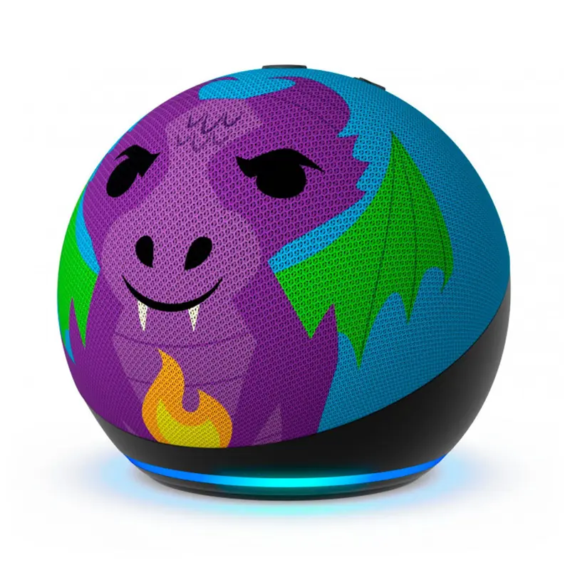 coluna-inteligente-amazon-echo-dot-kids-dragao-5-geracao-sumtek