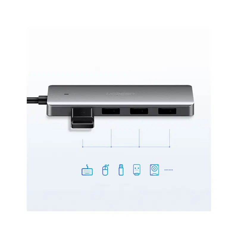 hub-ugreen-usb-c-para-4x-usb-32-gen-1-cinzento-sumtek hub-ugreen-usb-c-para-4x-usb-32-gen-1-cinzento-sumtek