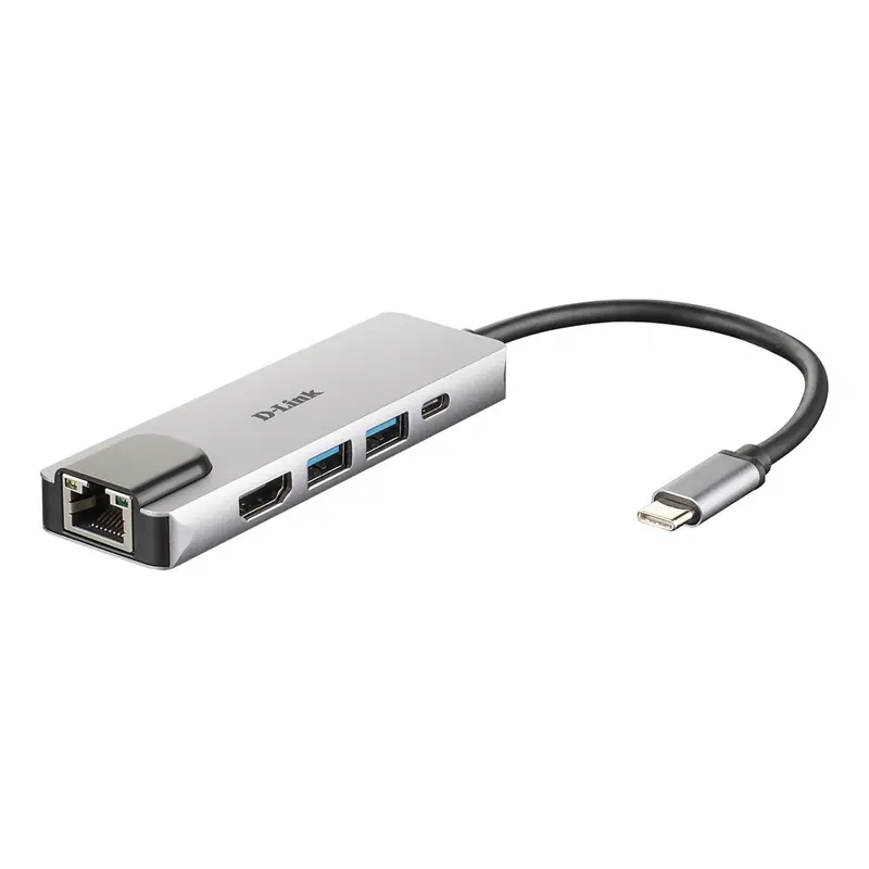 hub-usb-tipo-c-d-link-para-2x-usb-30-hdmi-rj45-thunderbolt-cinzento-dub-m520-sumtek