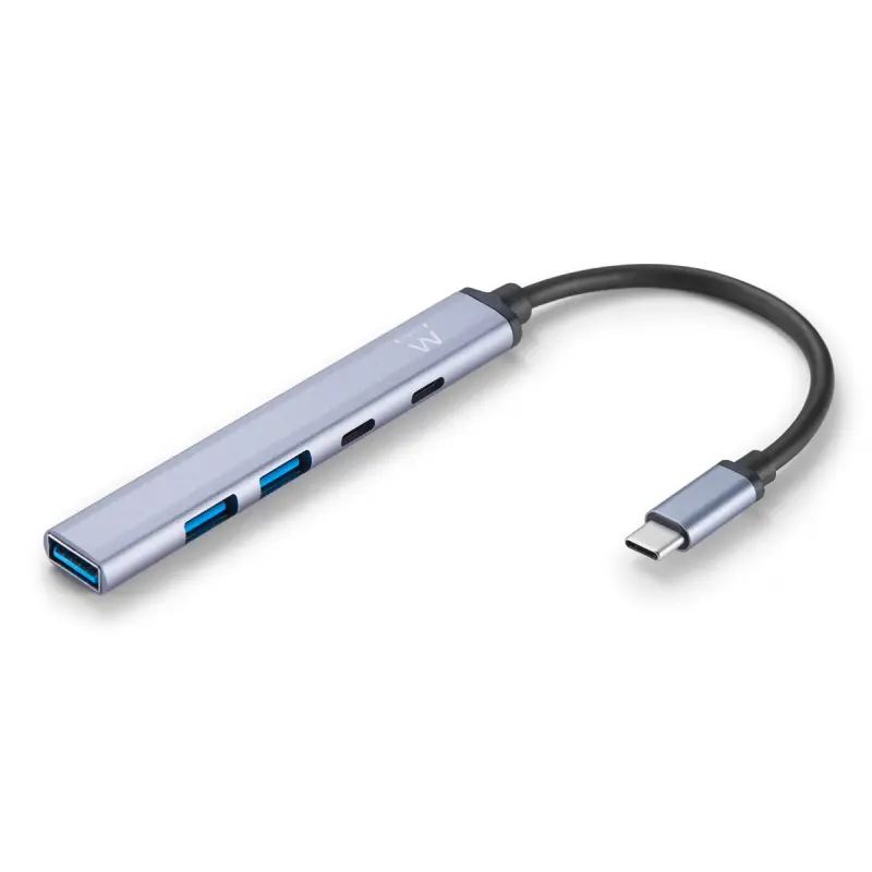 hub-usb-tipo-c-ewent-para-1x-usb-30-2x-usb-20-1x-usb-c-1x-usb-c-pd-cinzento-sumtek