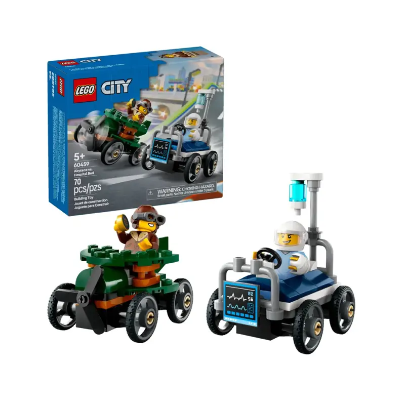lego-city-pack-de-carros-de-corrida-aeronave-vs-cama-de-hospital-60459-sumtek