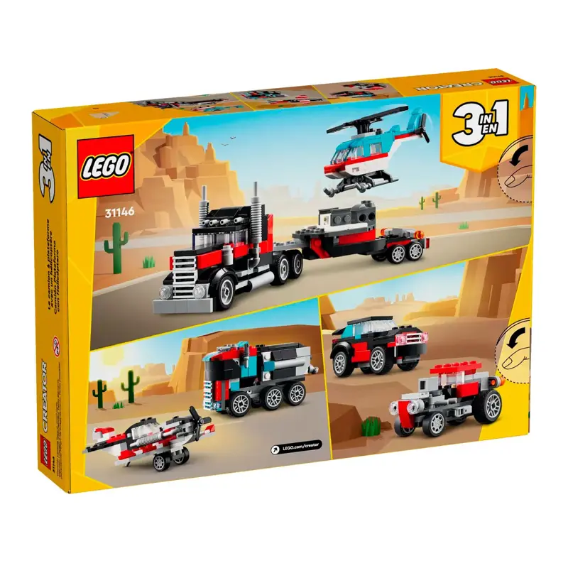 lego-creator-3-in-1-camiao-de-plataforma-com-helicoptero-31146-sumtek