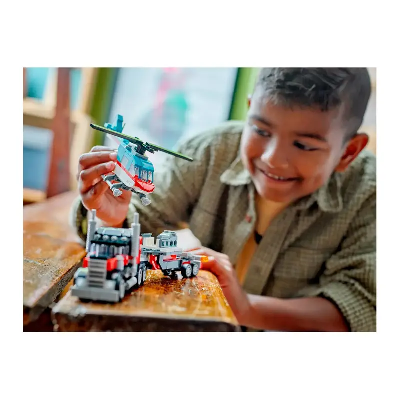 lego-creator-3-in-1-camiao-de-plataforma-com-helicoptero-31146-sumtek