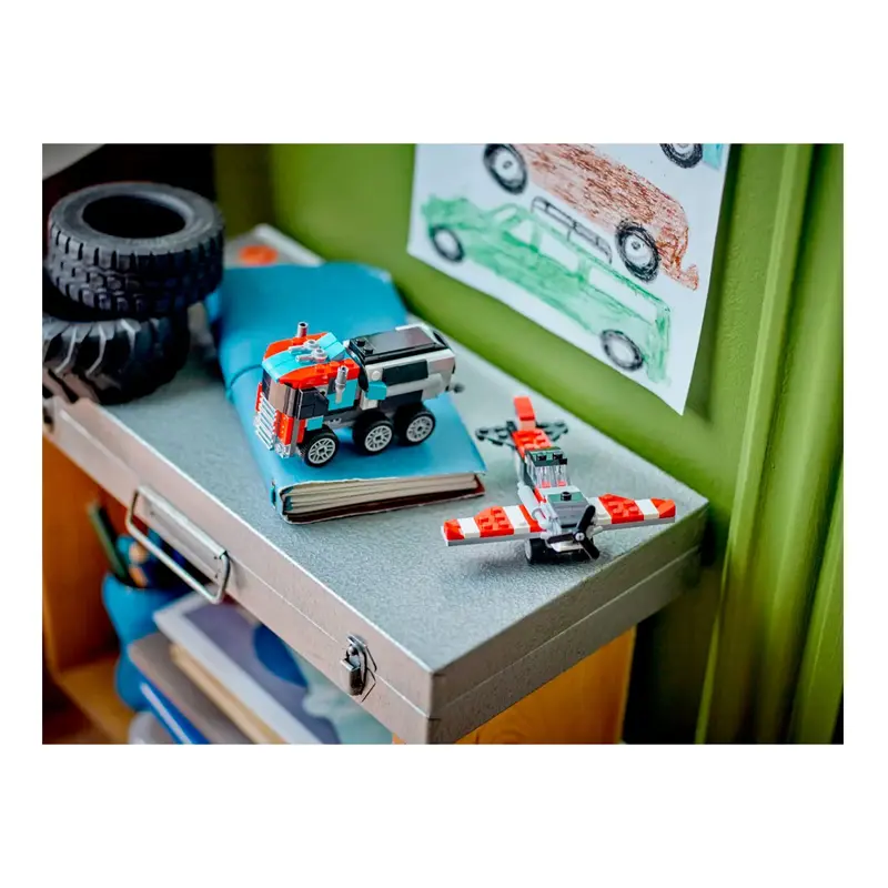 lego-creator-3-in-1-camiao-de-plataforma-com-helicoptero-31146-sumtek