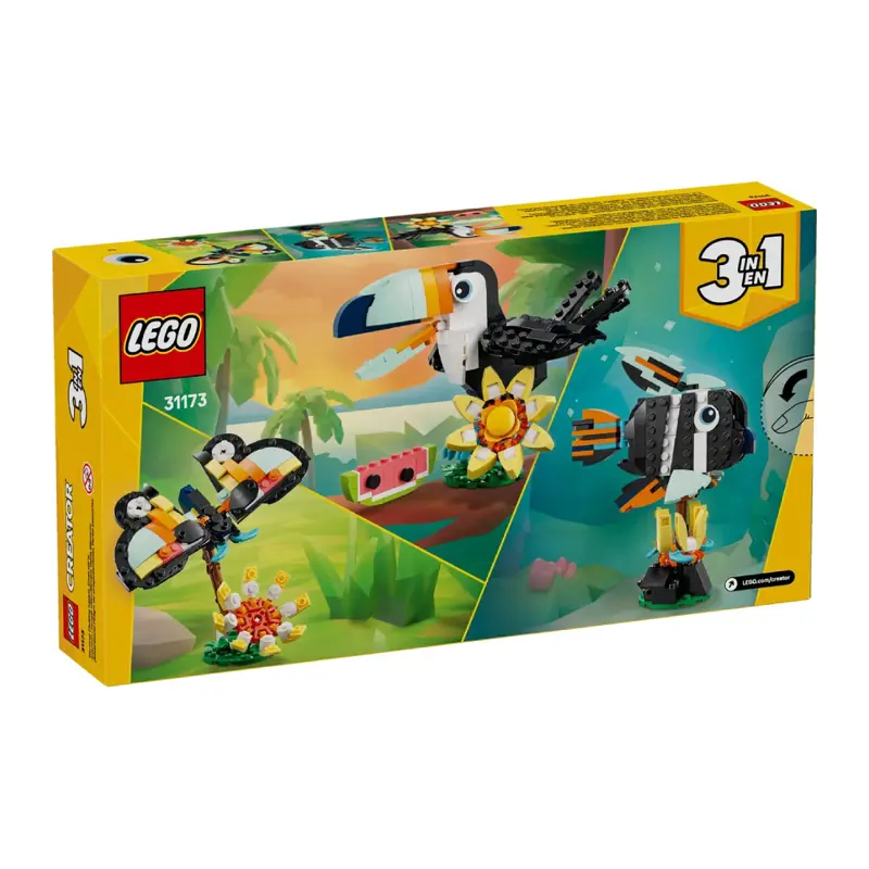 lego-creator-3em1-animais-selvagens-tucano-tropical-31173-sumtek lego-creator-3em1-animais-selvagens-tucano-tropical-31173-sumtek