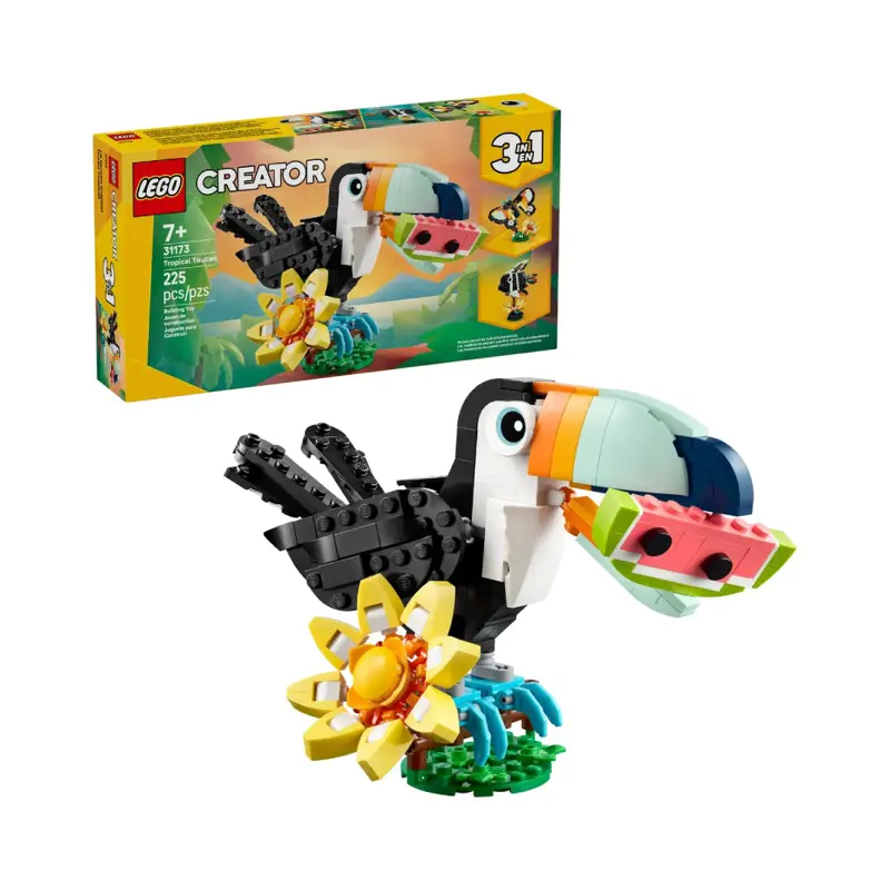 lego-creator-3em1-animais-selvagens-tucano-tropical-31173-sumtek lego-creator-3em1-animais-selvagens-tucano-tropical-31173-sumtek