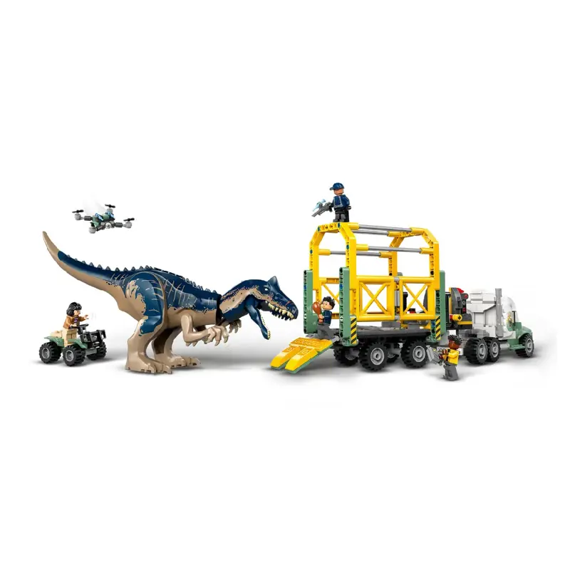lego-jurassic-world-missoes-de-dinossauros-camiao-de-transporte-de-alossauro-76966-sumtek