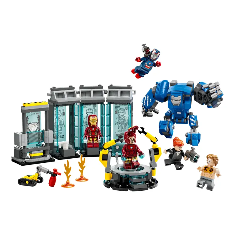 lego-marvel-laboratorio-do-iron-man-salao-das-armaduras-76315-sumtek lego-marvel-laboratorio-do-iron-man-salao-das-armaduras-76315-sumtek