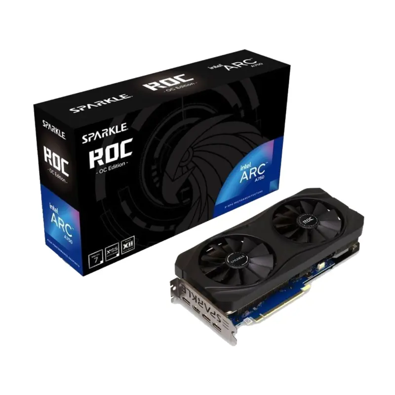 placa-grafica-sparkle-intel-arc-a750-roc-oc-8gb-gddr6-preta-sumtek