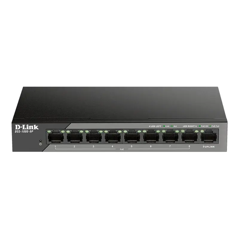 switch-d-link-9-portas-10100-mbps-poe-preto-dss-100e-9p-sumtek