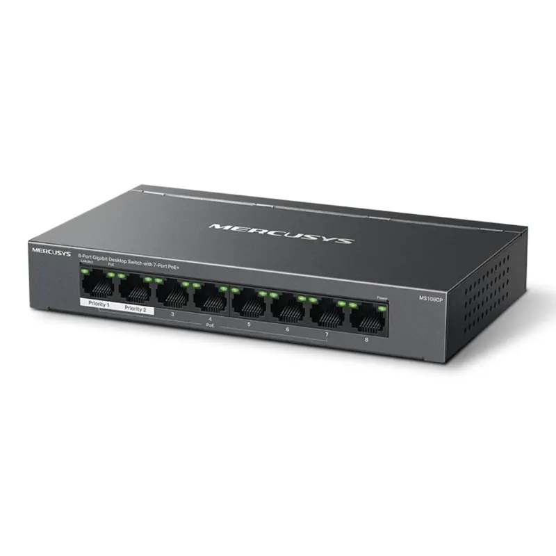 switch-mercusys-ms108gp-8-portas-gigabit-managed-com-7-portas-poe-sumtek